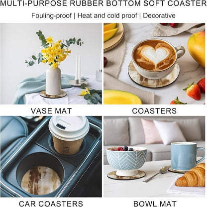 Abstract Minimalist Coasters Set of 4, Absorbent Coasters