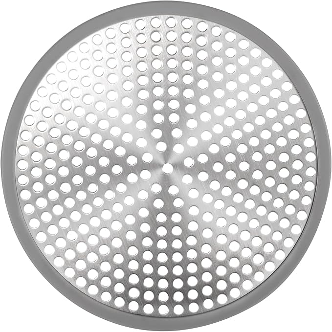 Heavy Duty Stainless Steel Drain Protector, Outside Diameter 4.75" Mesh Metal Sink Floor Drain Cover Plate, for Kitchen Sink/Bathroom Bathtub Wash Basin Floor Drain Balcony Drain Hole, Utility