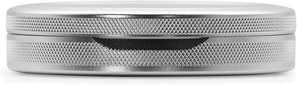 Metal Pouch Can | Metal Container | Slim EDC Pocket Tin | Airtight & Moisture-Resistant | Compact Daily Organizer | Pill Case & Travel Tin | Father’s Day Gift for Dad | (American Flag, Silver, Tall)