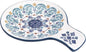 Bico Blue Talavera Spoon Rest for Stove Top, Ceramic Spoon Holder for Kitchen Counter, Easy to Clean Coffee Spoon Rest Dishwasher Safe, Kitchen Cooking Utensil Rest for Ladles Spatula