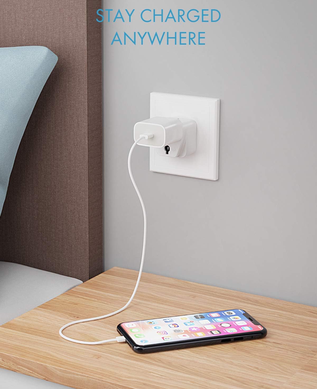 Ceptics European Travel Plug Adapter (Type C), Universal to European EU, Power Charge your Electronics in Italy, Greece, Germany, Outlet Adaptor 3 Pack
