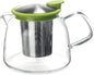 Forlife Bell Glass Teapot with Basket Infuser, 24-Ounce/730ml, Lime
