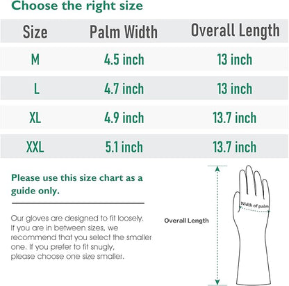 COOLJOB Heat Resistant Oven Gloves, Waterproof Liquid Silicone BBQ Grilling Gloves for Barbecue, Kitchen Cleaning, Baking, Food Contact, White, Medium