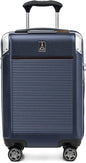 Travelpro Platinum Elite Hardside Expandable Carry on Luggage, 8 Wheel Spinner, TSA Lock, Hard Shell Polycarbonate Suitcase, True Navy Blue, Compact Carry on 20-Inch