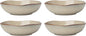 Oneida 899210 Organic Shades Oatmeal Pasta Bowls, Set Of 4, Service For 4