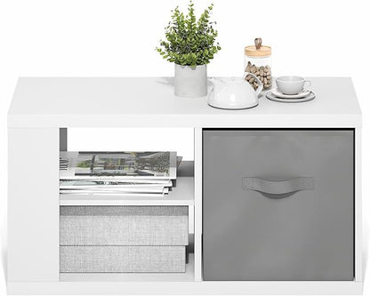 Furinno Viola Coffee Table, 3-Tier Modern Coffee Table