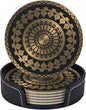 Drink Coasters with Holder Stand Set of 6