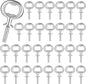 Metal Bottle Opener Kit Blank Bottle Opener Stainless Steel Open Inserts Hardware for Wedding Wine Party DIY Project Craft Wood Turning(Silver,30 Pieces)