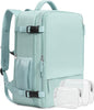 Beraliy Travel Backpack for Women, Airline Approved Bag, 16 inch Laptop Waterproof Hiking Backpack, Casual College Daypack, Weekender Bag, Mint Green