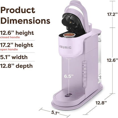Keurig K-Express Single Serve Coffee Maker – Strong Brew Option, 42oz Reservoir, Sleek Design for Holiday Hosting & Gifting, Lavender