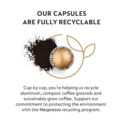 Nespresso Capsules Vertuo, Melozio, Medium Roast Coffee, 10 Count (Pack of 3) Coffee Pods, Brews 7.8oz.