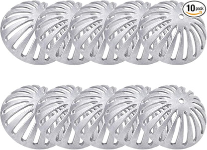 Floor Sink Strainer, Floor Drain Strainer, Heavy Duty Aluminum Dome Drain Cover, Floor Drain Cover for Restaurant, Home, Garden, Kitchen, Bar, Buffet or Food Service 5-1/2" W x 2-1/4"H(10PCS)