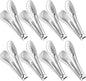 XEVOM Serving Tongs, 8 Pack, 7 Inch, Stainless Steel, Silver, Buffet Tongs