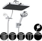 Hibbent cUPC Certified High Pressure 13'' Dual Shower Head Combo with 10-mode Handheld Spray, Upgraded Rainfall 5-spray Shower Head, 12'' Adjustable Extension Arm, 71'' Hose, Showerhead Holder, Chrome
