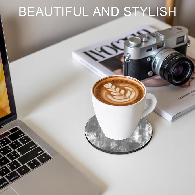 Modern Minimalist Coasters Set of 4, Absorbent Coasters