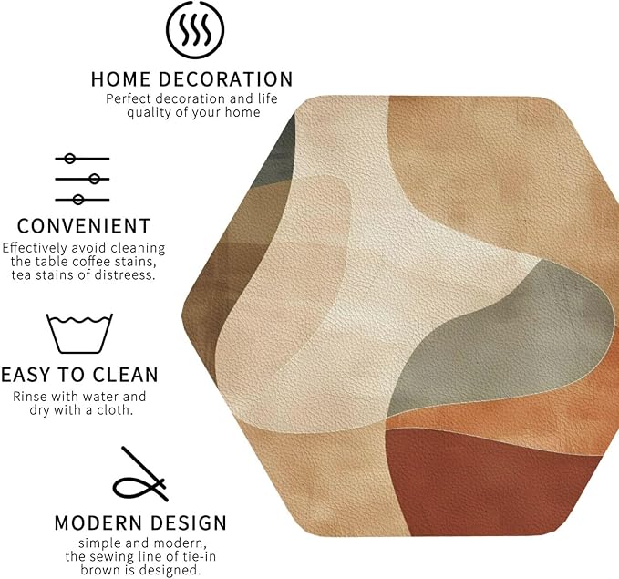 Minimal Abstract Shapes Print Coasters