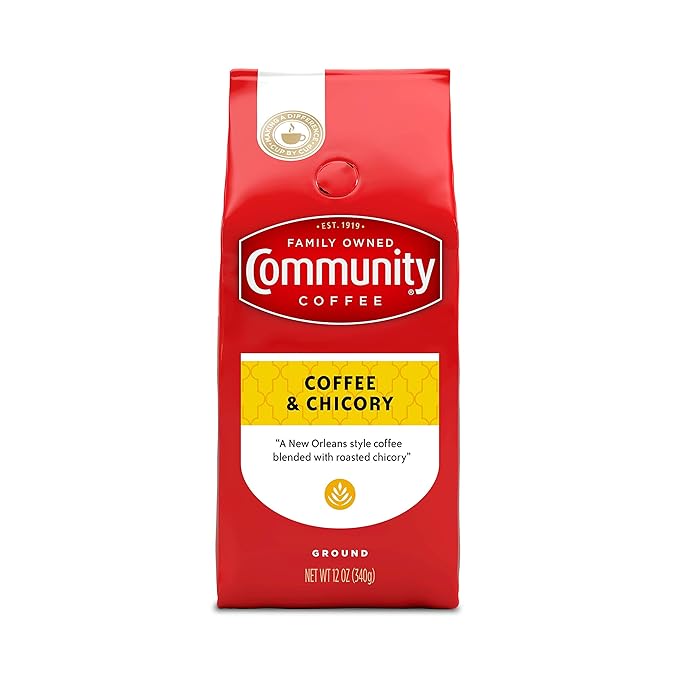 Community Coffee and Chicory Medium-Dark Roast Ground Coffee, 12 Oz (Pack of 1)