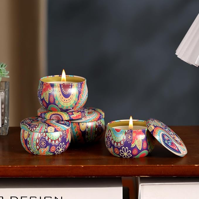kedtui Scented Candles Gift Set, 32 Pack Aromatherapy Candle, Natural Soy Wax Travel Tin Candles for Home Scented, Ideal for Christmas, Birthday, Thanksgiving, Valentines Day Gifts