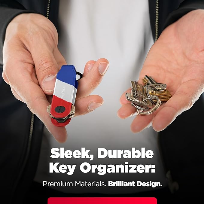 KeySmart Keychain Key Holder - Compact Key Organizer for Key Chain, EDC Key Chains, Key Ring Keychains