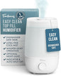 Fontaines Luxury Top-Fill Cool Mist Humidifier - 360° Ultra-Fine Spray, Whisper-Quiet Operation, Dishwasher-Safe Tank, Nightlight & Auto Shut-Off, Easy to Clean for Home, Bedroom, Baby Nursery