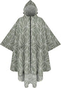 PTEROMY Hooded Rain Poncho for Adult with Pocket and Zipper, Waterproof Lightweight Raincoat for Men and Women