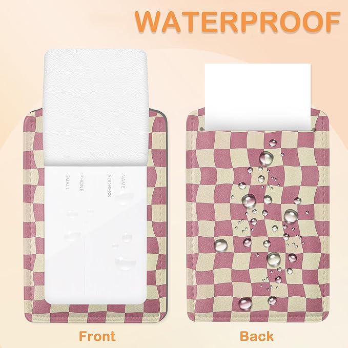 Abstract Colorful Twisted Checkered PU Leather Luggage Tags for Suitcase, Travel Cruise 3 Pack with Privacy Flap, Name ID Label and Metal Loop for Women Men Girls Baggage Bag Backpack