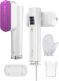 Steamer for Clothes, Sundu Portable 2-in-1 Steamer & Iron, 15s Fast Heat-up, 100ml Water Tank, Ironing Gloves, 20 Min Continuous Steam, Wrinkle Remover for Garment, Travel & Home Use (Cream White)