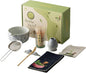 Matcha Whisk Set, 7 PCS Matcha Kit with Matcha Bowl with Spout, Bamboo Matcha Whisk and Scoop, Matcha Accessories & Sifter – Complete Matcha Set for Tea Lovers, Matcha Gift Set (Blue)