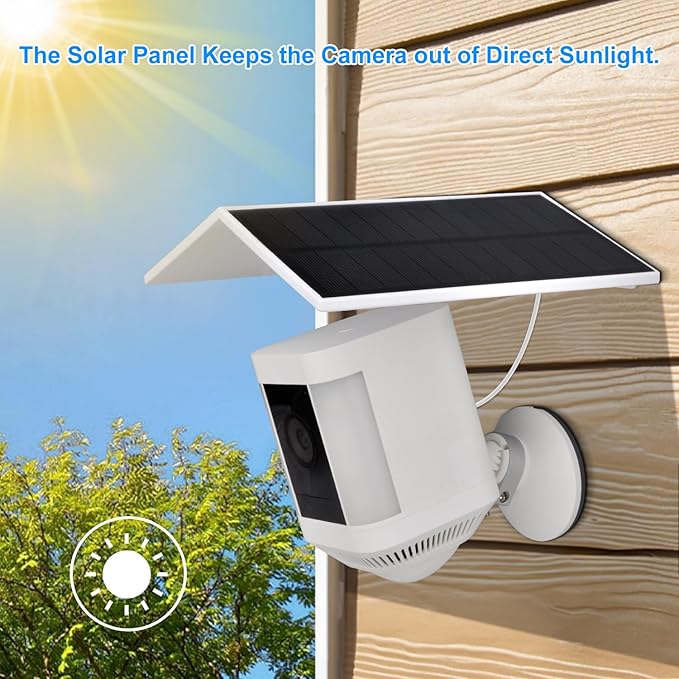 Solar Panel for Ring Camera Spotlight Cam Plus/Pro & Stick Up Cam/Pro Battery