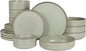 Gibson Elite Gelston Stoneware Matte Reactive Glaze 16 Piece Plates and Bowl