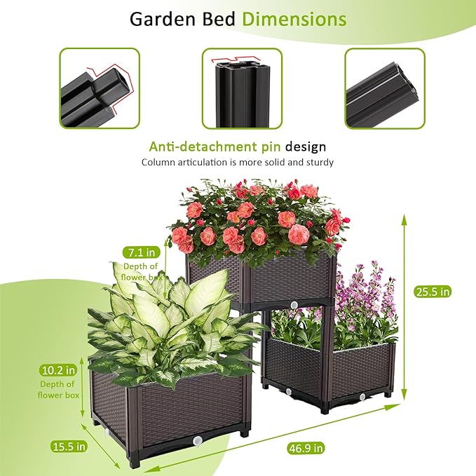 Raised Garden Bed with Legs Planters
