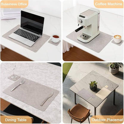 Vinyl Placemats Set of 4, Dual Sided Place Mats