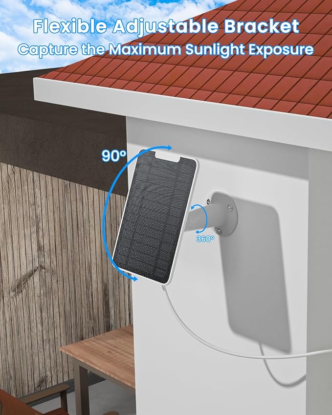 5W Arlo Solar Panel Charger Compatible