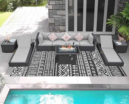 NICESOUL 9 Piece Patio Set