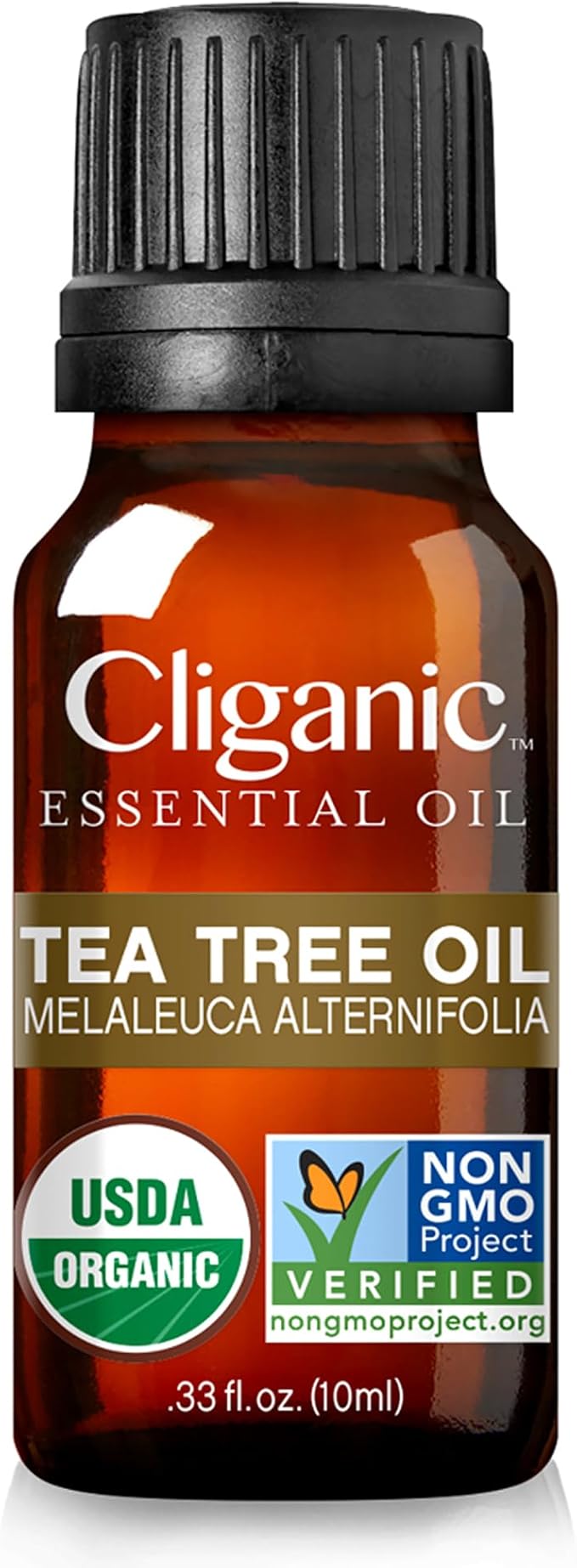 Cliganic Organic Tea Tree Essential Oil, 100% Pure Natural, for Aromatherapy | Non-GMO Verified (Packaging May Vary)