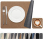 Vinyl Placemats Set of 4, Dual Sided Place Mats