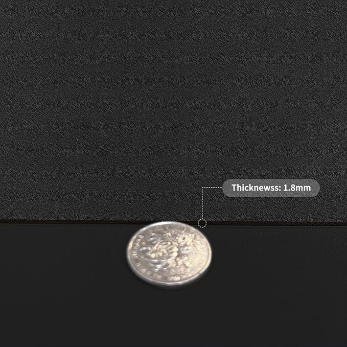 Dresser Topper - 17x84 Inch Waterproof Easy to Clean Can Conceal Flaws Protector The Table Top from Scratches Used for Coffee Table Dresser(Black+Black 17x84)