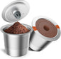 RETHONE Reusable K Cups Coffee Filter, Stainless Steel K Cup Reusable Coffee Pods Filters for Keurig 1.0 & 2.0 Coffee Makers BPA-Free Refillable Coffee Filters (2 Packs)