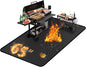 65 ×36 inches Under Grill Mats for Outdoor Grill/ Fireproof Fire Pit Mat for under Fire Pit Fireplace, BBQ Mat under BBQ Waterproof Oil-Proof Grill Floor Pad for Deck Patio Flat Top Smokers Gas Grills