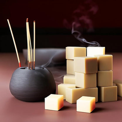 Nag Champa Strongly Scented Hand Poured Vegan Wax Melts, 12 Scented Wax Cubes, 6.4 Ounces in 2 x 6-Packs