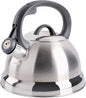 Mr. Coffee Flintshire 1.75-Quart Stainless Steel Whistling Tea Kettle – Brushed Satin Finish Stove-Top Kettle for Boiling Water