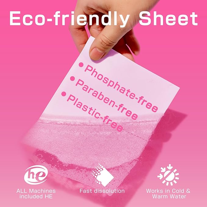 Soulink Magnolia Laundry Detergent Sheets 240 Loads - Eco-Friendly, Plant-Based, Hypoallergenic, No Plastic Jug