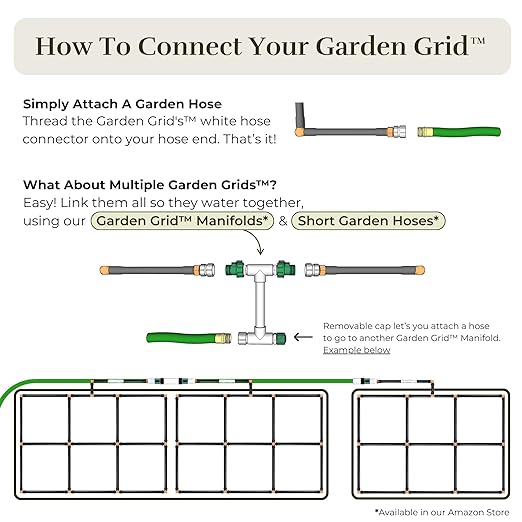 Garden Grid Watering System | Raised Garden Bed Drip Irrigation System – But