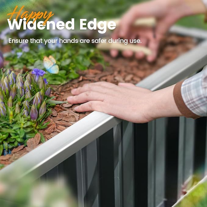KING BIRD Galvanized Raised Garden Bed