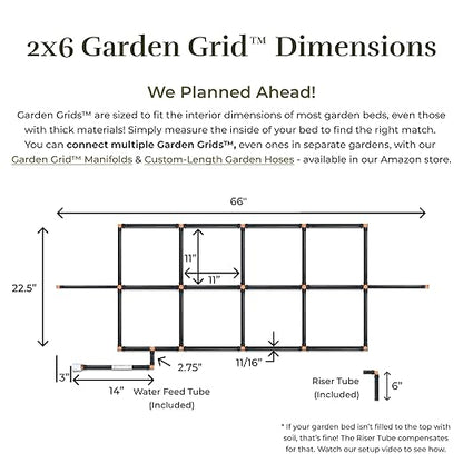 Garden Grid Watering System | Raised Garden Bed Drip Irrigation System – But