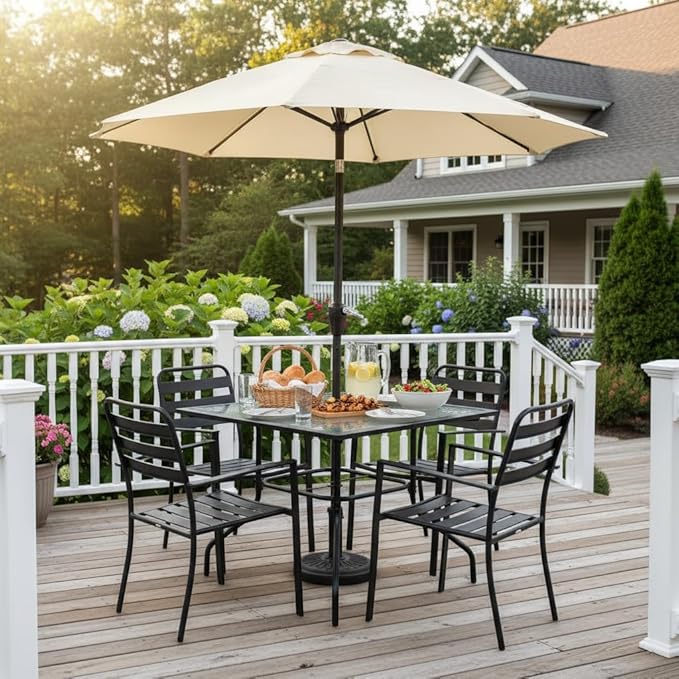 Tangkula 35 Inch Patio Dining Table