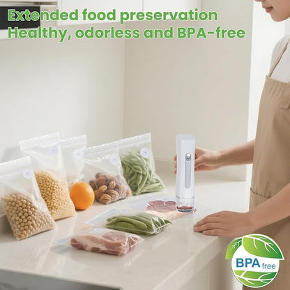 Reusable Vacuum Seal Bags for Food,Food Vacuum Sealer Bags Medium Size 30 Packs