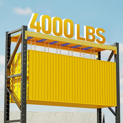 4000LBS Storage Shelves Heavy Duty, 48" W Metal Garage Shelving Units, 4 Tier Adjustable Shelf, Garage Storage Shelves Rack, Industrial Shelving for Warehouse, Basement,48" W x 24" D x 79" H