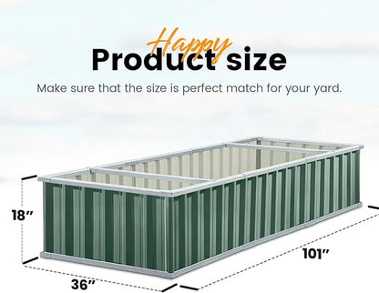 KING BIRD Galvanized Raised Garden Bed