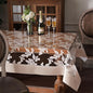 Waterproof Clear Table Cover Protector Vinyl Rectangle Table Cloth Oil Spill Proof Wipe Clean Plastic Tablecloths for Dining Tables (Scroll Grass, 60 x 84 Inches)